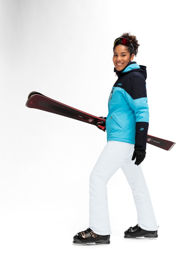 Maier Sports Skihose »Vroni slim 2.0« Damen Schneehose, wind- und wasserdicht, 2 RV-Taschen, Slim Fit