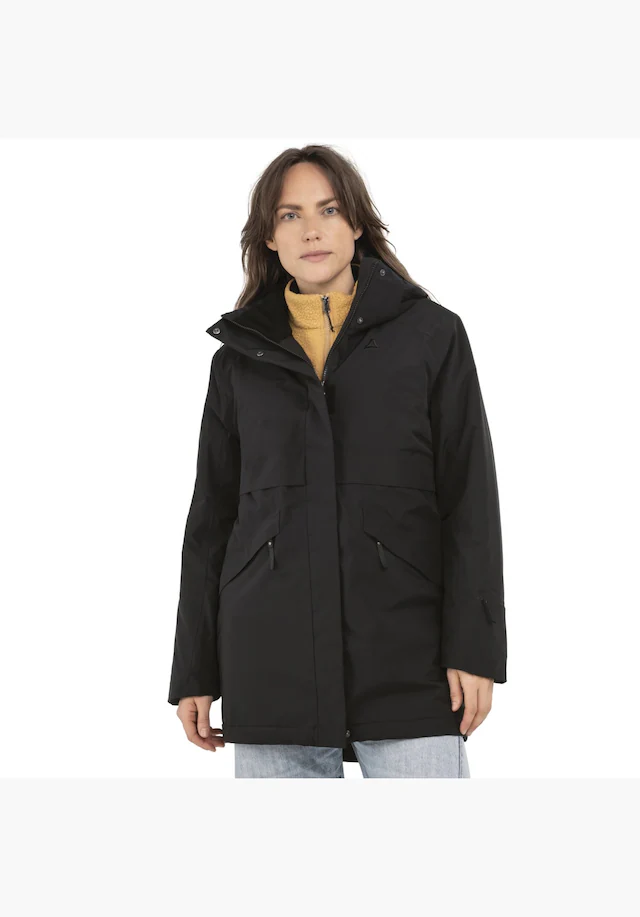 Schöffel Parka »Ins Parka Style Malkay WMS« mit Kapuze Wärmend, winddicht, wasserdicht, Übergangsjacke