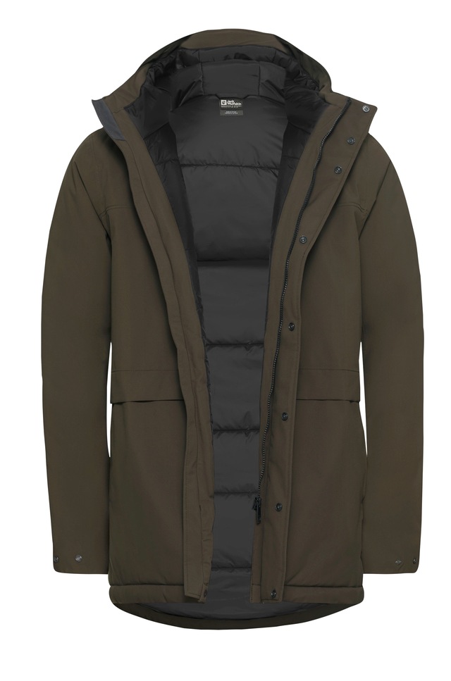 Jack Wolfskin Wintermantel »COLD CAMP COAT M« mit wasserdichtem TEXAPORE, winddicht, atmungsaktiv, aus Polyester