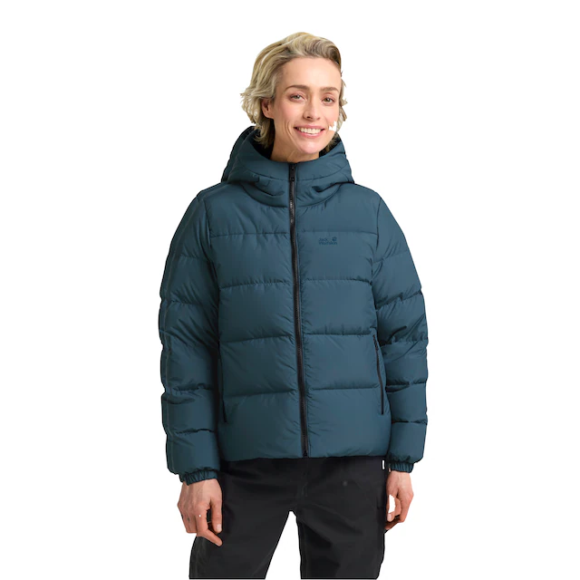 Jack Wolfskin Daunenjacke »Frozen Palace Jkt W Rds« mit Kapuze mit Eingrifftaschen und Innentasche, winddicht, wasserabweisend
