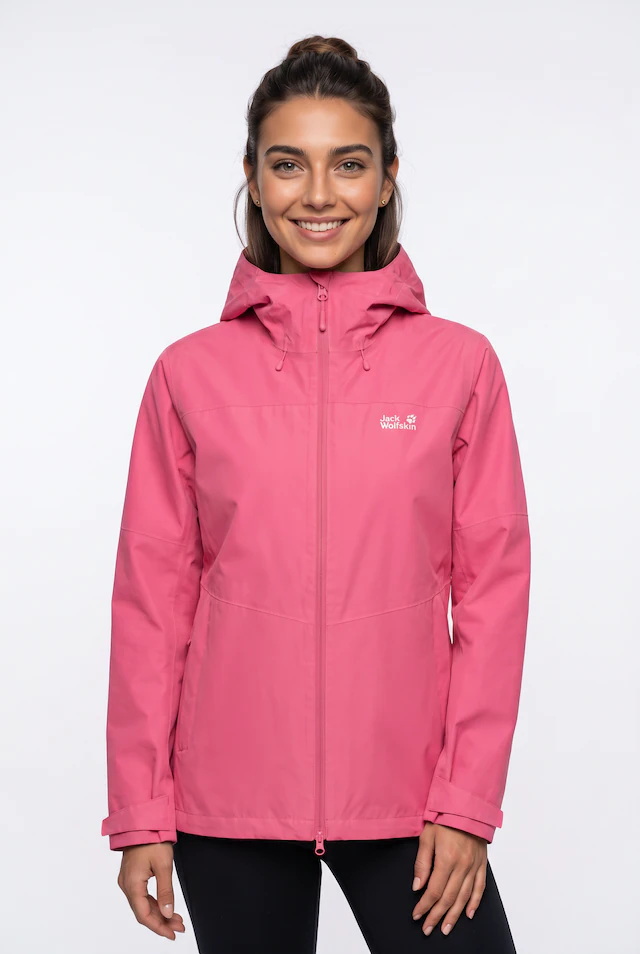 Jack Wolfskin 3-in-1-Funktionsjacke mit Kapuze mit herausnehmbarer Fleecejacke, wasserdicht, winddicht