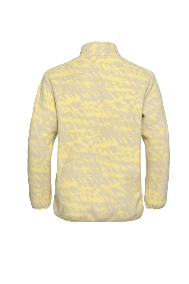 Jack Wolfskin Strickfleece-Pullover mit All-Over-Print, aus 200er Fleece