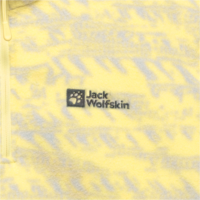 Jack Wolfskin Strickfleece-Pullover mit All-Over-Print, aus 200er Fleece