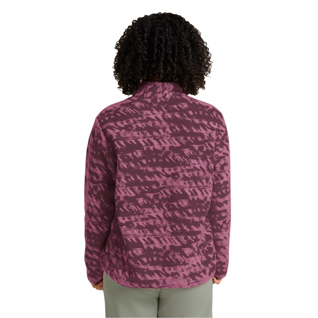 Jack Wolfskin Strickfleece-Pullover mit All-Over-Print, aus 200er Fleece