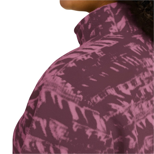 Jack Wolfskin Strickfleece-Pullover mit All-Over-Print, aus 200er Fleece