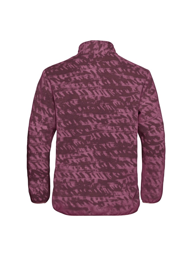 Jack Wolfskin Strickfleece-Pullover mit All-Over-Print, aus 200er Fleece