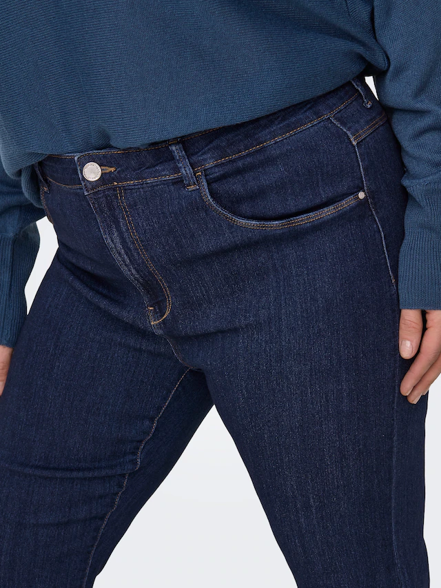 ONLY CARMAKOMA Bootcut-Jeans »CARTHUNDER LIFE MID PUSH UP FLARED DNM«