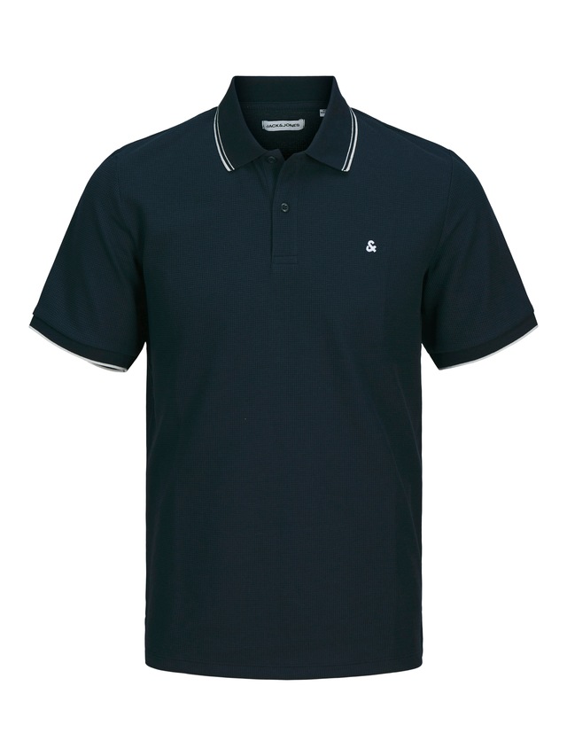 Jack & Jones »JJEAUSTIN POLO SS NOOS« Materialmix, regular fit