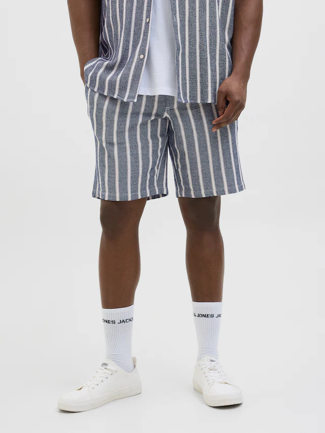 Jack & Jones PlusSize Sweatshorts »JPSTJAIDEN COBA STRIPE JOG SHORT SN PLS«