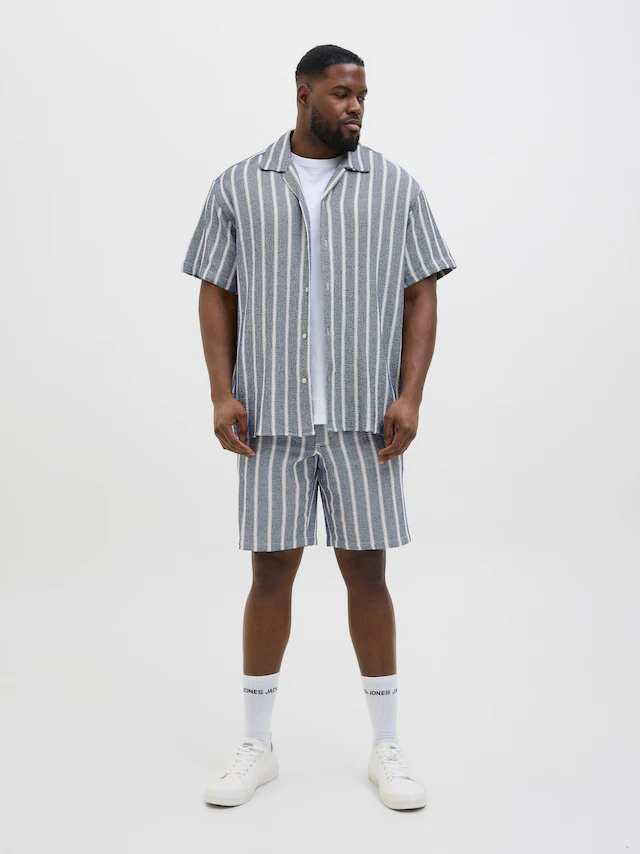 Jack & Jones PlusSize Sweatshorts »JPSTJAIDEN COBA STRIPE JOG SHORT SN PLS«
