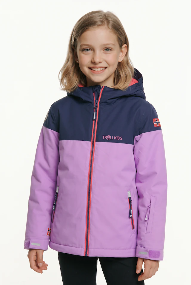TROLLKIDS Winterjacke »GIRLS HALLINGDAL JACKET« mit Kapuze sportlich, aus Polyester, atmungsaktiv, wasserdicht, winddicht
