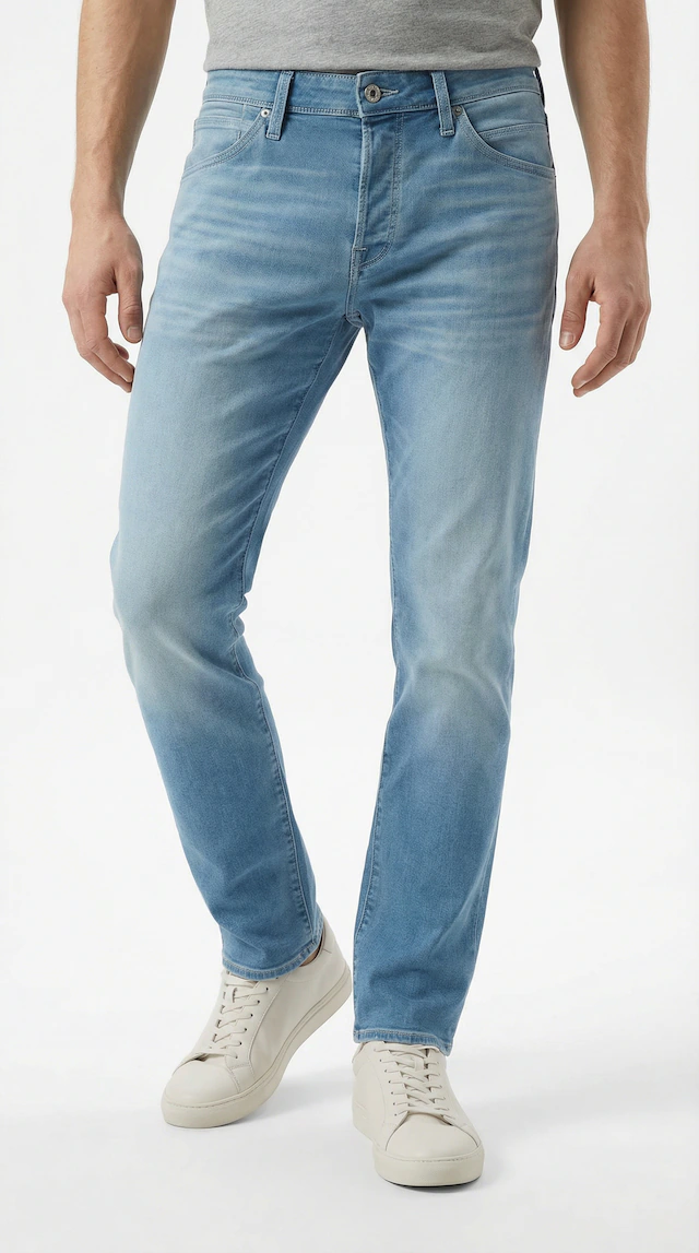 Jack & Jones Tapered-fit-Jeans »JJIMIKE mit Stretch, Used-Look und bequemer Passform« mit Abriebeffekten
