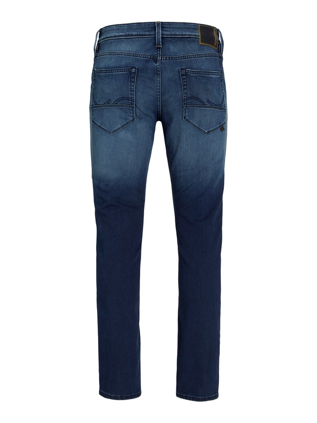 Jack & Jones Tapered-fit-Jeans »JJIMIKE mit Stretch, Used-Look und bequemer Passform« mit Abriebeffekten