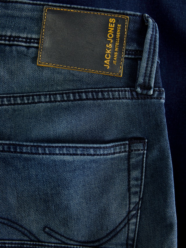 Jack & Jones Tapered-fit-Jeans »JJIMIKE mit Stretch, Used-Look und bequemer Passform« mit Abriebeffekten