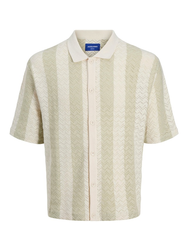 Jack & Jones Polokragenpullover »JORTYLER KNIT SS POLO SN« Baumwollmischung, relaxed fit