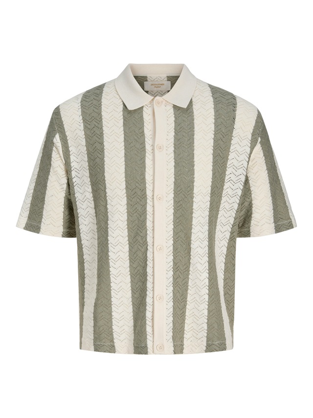 Jack & Jones Polokragenpullover »JORTYLER KNIT SS POLO SN« Baumwollmischung, relaxed fit