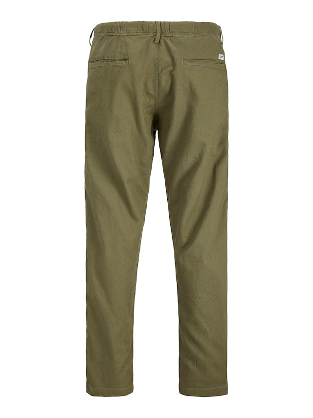 Jack & Jones Stoffhose »JPSTKANE HYBRID BONDI JOGGER SN« Baumwolle mit Leinen, locker geschnitten