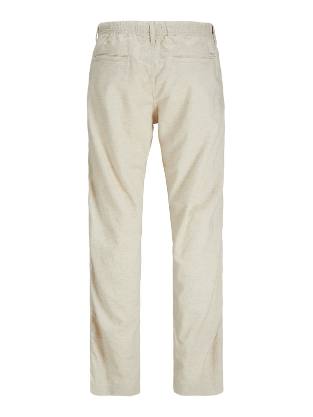 Jack & Jones Stoffhose »JPSTKANE HYBRID BONDI JOGGER SN« Baumwolle mit Leinen, locker geschnitten