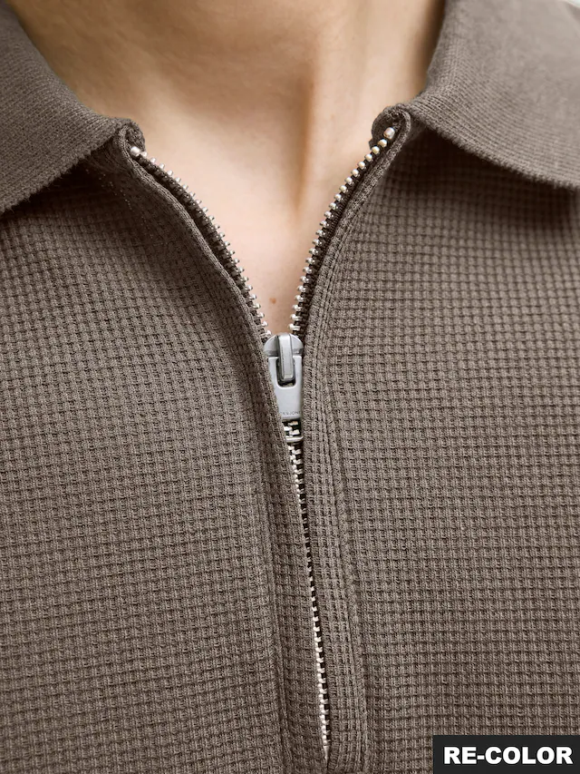 Jack & Jones Poloshirt »JJEAUSTIN ZIP POLO SS NOOS« mit Polokragen