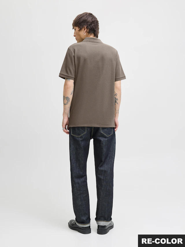 Jack & Jones Poloshirt »JJEAUSTIN ZIP POLO SS NOOS« mit Polokragen