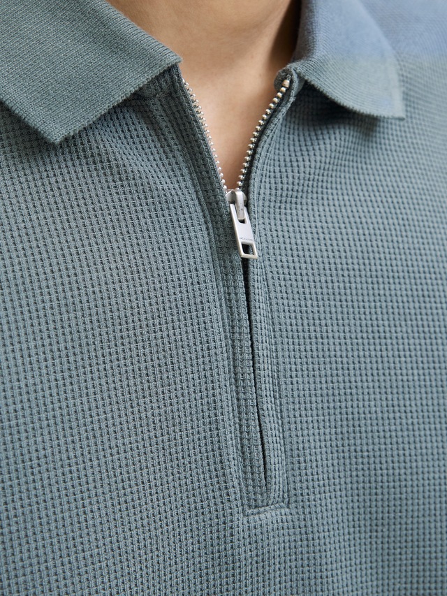 Jack & Jones Poloshirt »JJEAUSTIN ZIP POLO SS NOOS« mit Polokragen
