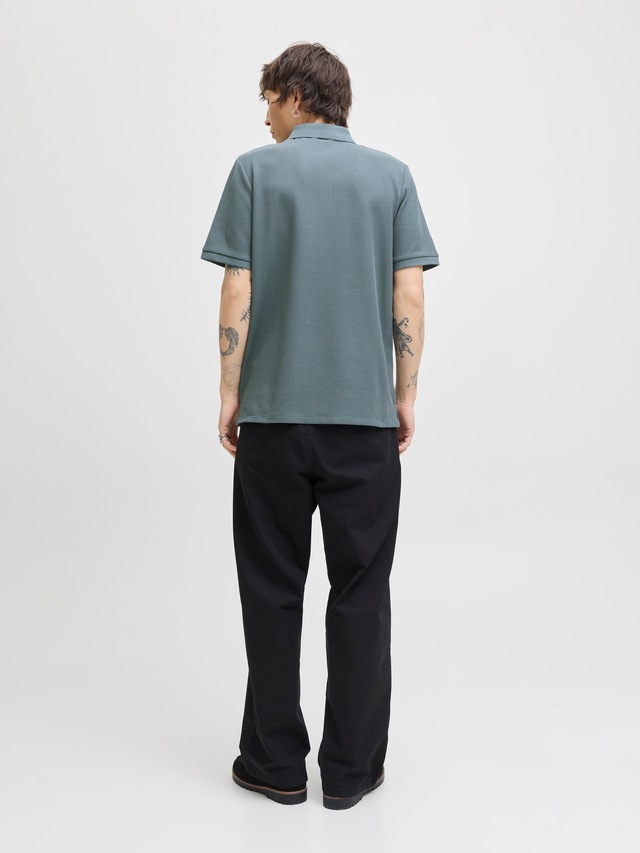 Jack & Jones Poloshirt »JJEAUSTIN ZIP POLO SS NOOS« mit Polokragen
