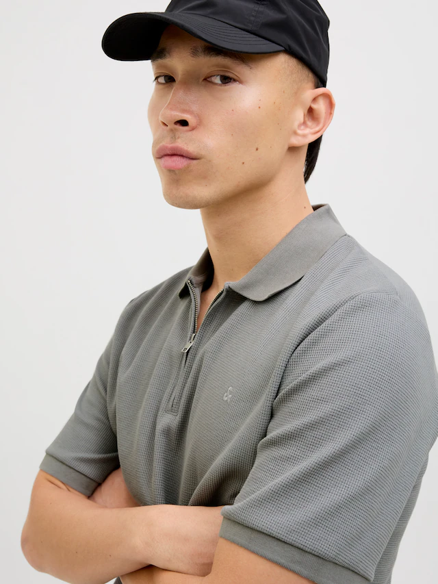Jack & Jones Poloshirt »JJEAUSTIN ZIP POLO SS NOOS« mit Polokragen