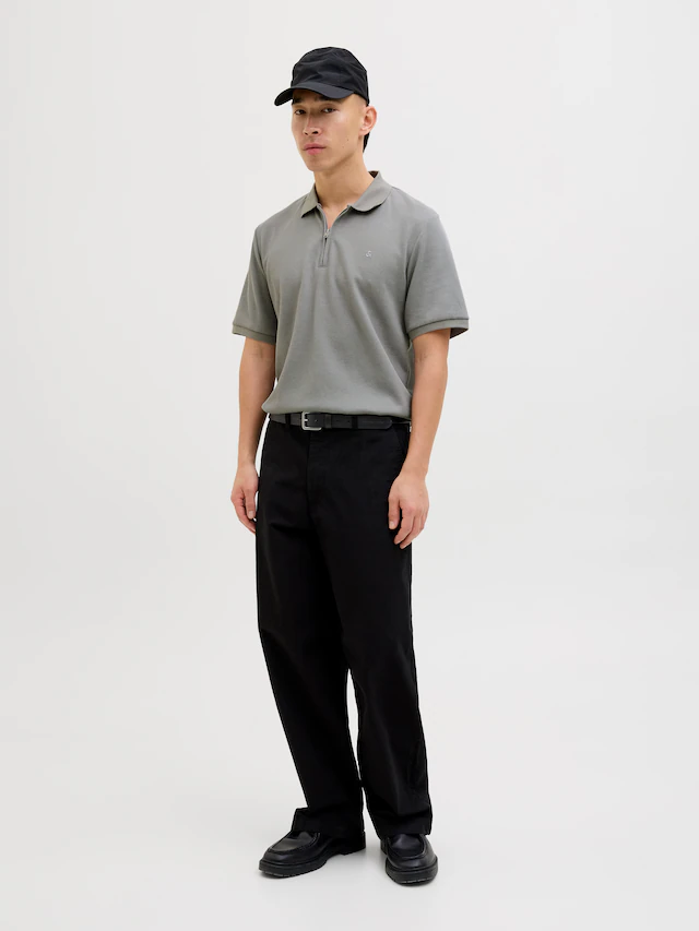 Jack & Jones Poloshirt »JJEAUSTIN ZIP POLO SS NOOS« mit Polokragen