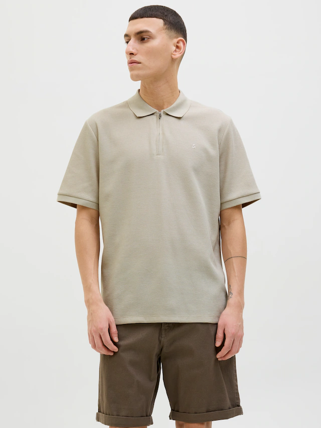 Jack & Jones Poloshirt »JJEAUSTIN ZIP POLO SS NOOS« mit Polokragen