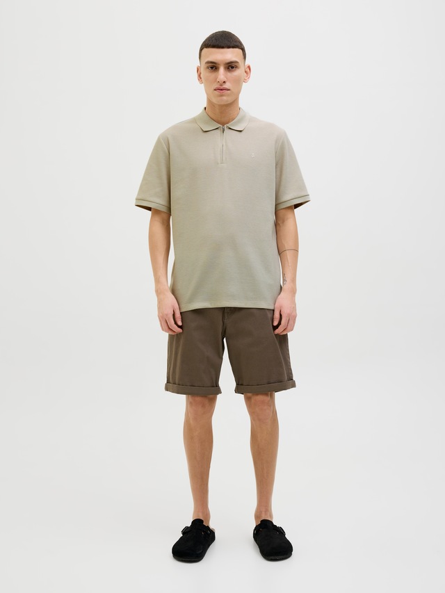 Jack & Jones Poloshirt »JJEAUSTIN ZIP POLO SS NOOS« mit Polokragen