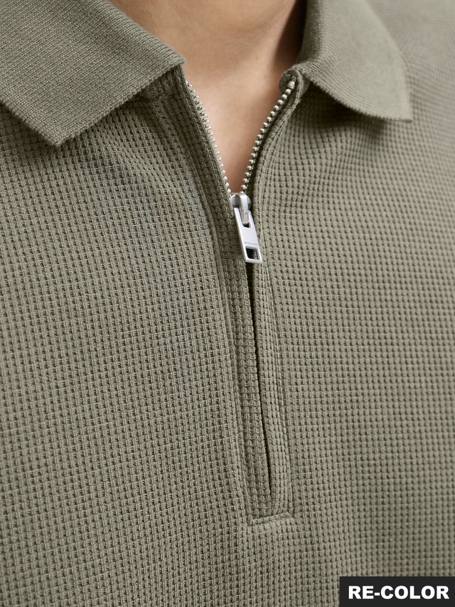 Jack & Jones Poloshirt »JJEAUSTIN ZIP POLO SS NOOS« mit Polokragen