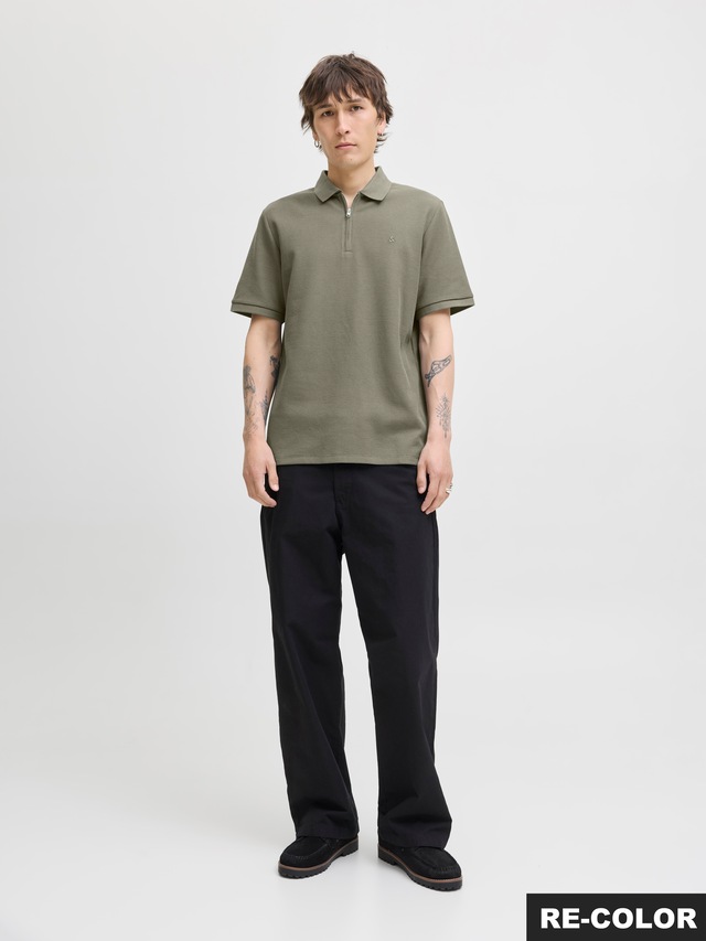 Jack & Jones Poloshirt »JJEAUSTIN ZIP POLO SS NOOS« mit Polokragen