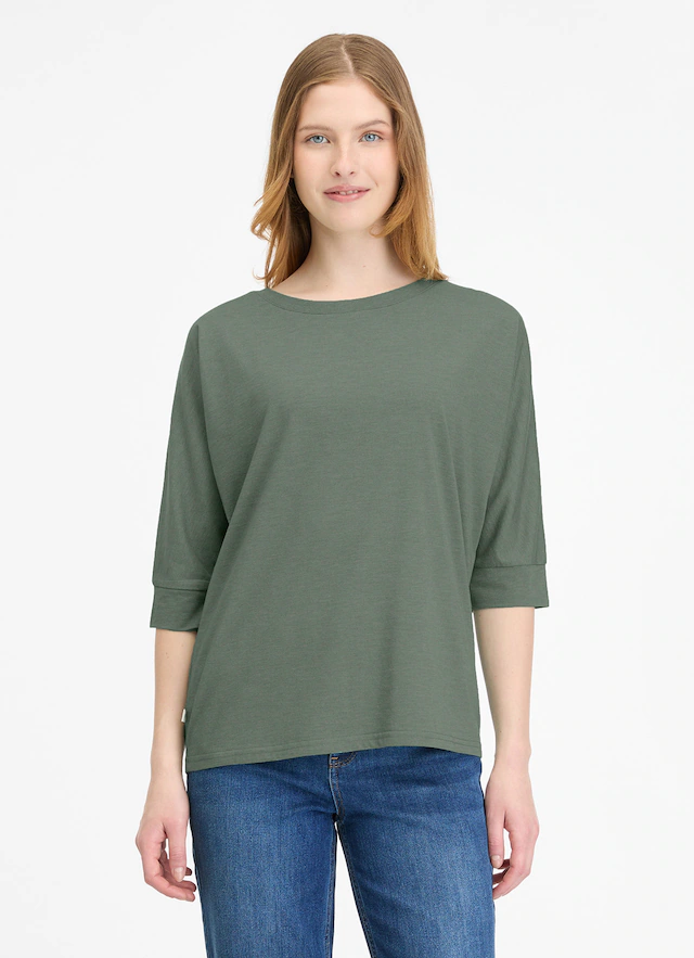 Ragwear Langarmshirt »SHIMONA« aus Baumwollmischung, mit Jersey-Struktur, Regular Fit, normale Länge