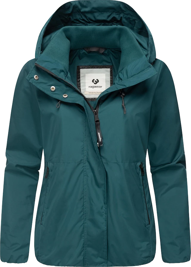 Ragwear Outdoorjacke »Sunniva Light« mit Kapuze Wasserdichte und atmungsaktive Damen Übergangsjacke