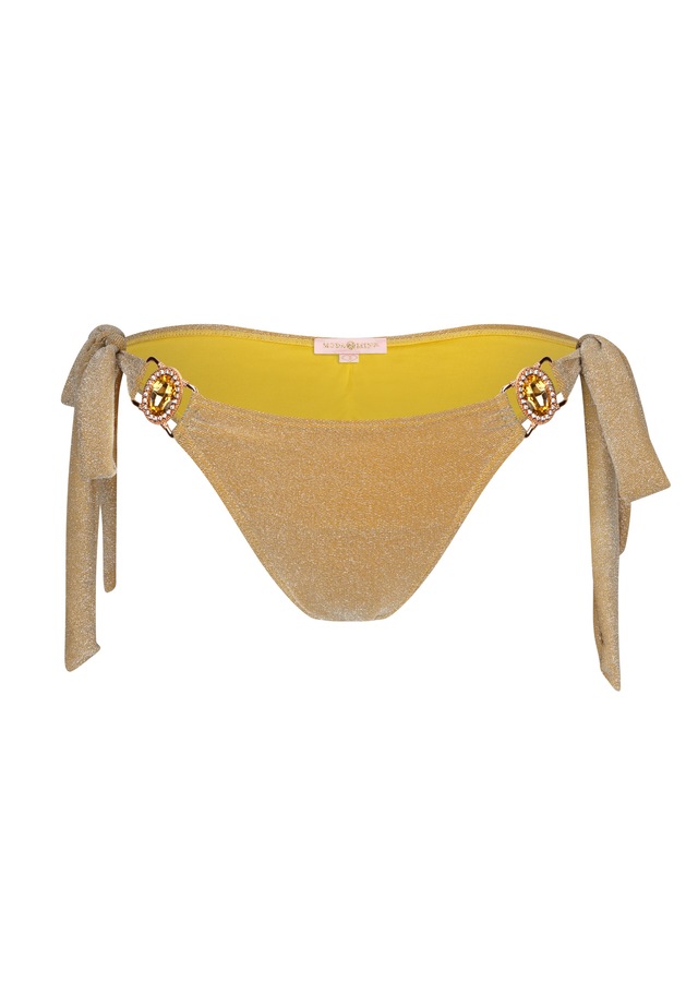 Moda Minx Bikini-Hose »Lumiere Amour« Panty, 1 Stk. mit seitlicher Bindung und Steinbesatz