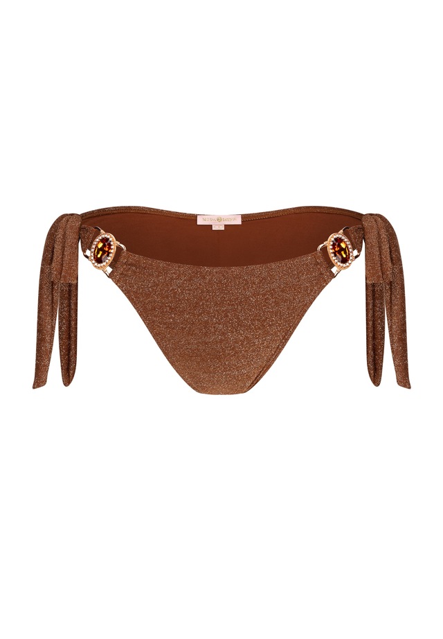 Moda Minx Bikini-Hose »Lumiere Amour« Panty, 1 Stk. mit seitlicher Bindung und Steinbesatz