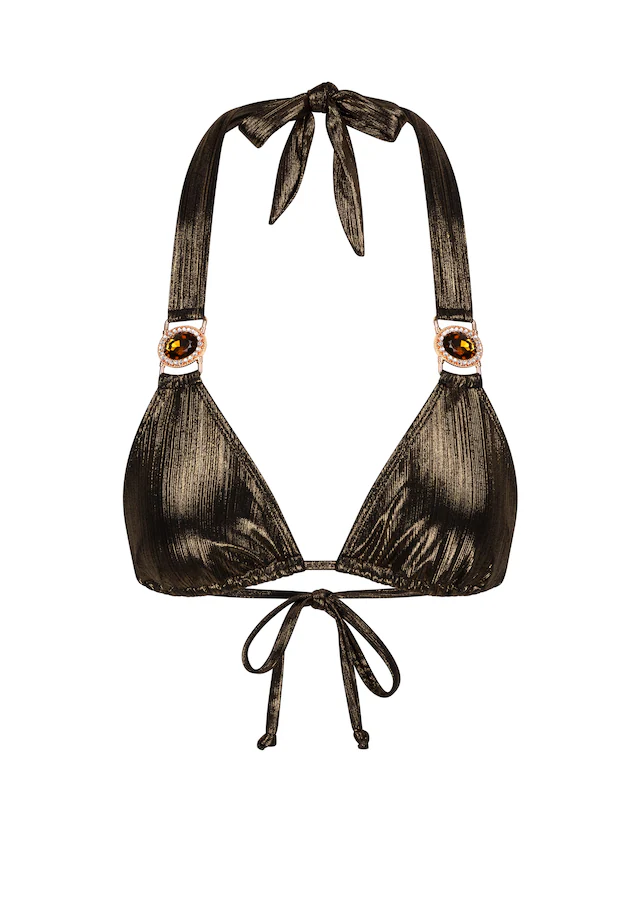 Moda Minx Triangel-Bikini-Top »Shimmering Lights« 1 Stk. im schimmerndem Design mit Steinbesatz
