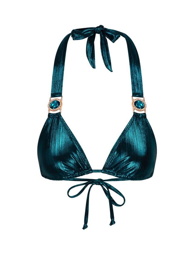 Moda Minx Triangel-Bikini-Top »Shimmering Lights« 1 Stk. im schimmerndem Design mit Steinbesatz