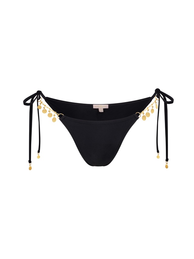Moda Minx Bikini-Hose »Valentina« Panty, 1 Stk. mit seitlicher Bindung und funkelnden Anhängern