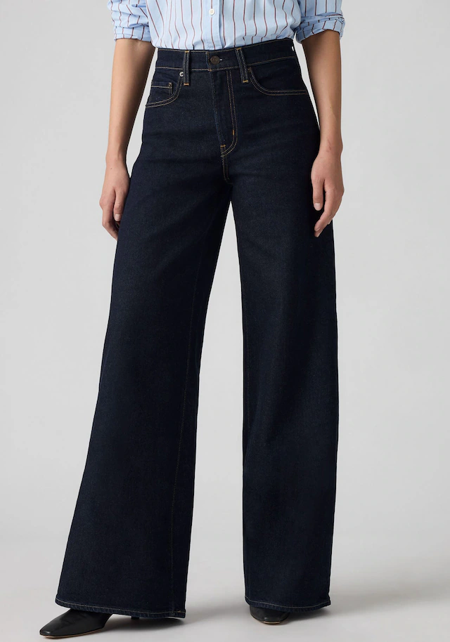 Levi's® Schlagjeans »Levi's® 728 High-Rise Wide-Leg Jeans« weite Beinform
