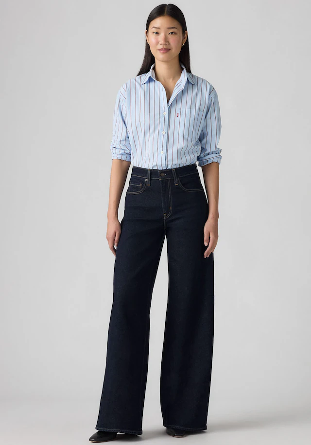 Levi's® Schlagjeans »Levi's® 728 High-Rise Wide-Leg Jeans« weite Beinform