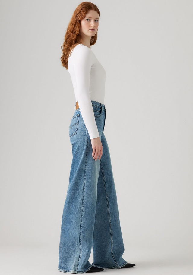 Levi's® Schlagjeans »Levi's® 728 High-Rise Wide-Leg Jeans« weite Beinform