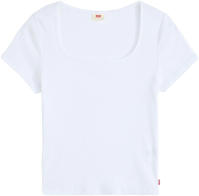 Levi's® T-Shirt »Levi's® Essential T-Shirt mit quadratischem Ausschnitt« Feinrippqualität