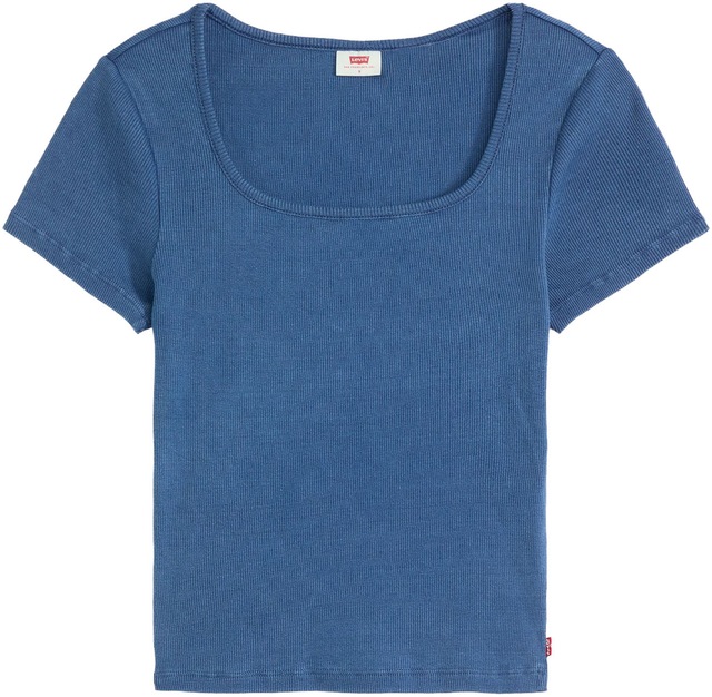 Levi's® T-Shirt »Levi's® Essential T-Shirt mit quadratischem Ausschnitt« Feinrippqualität