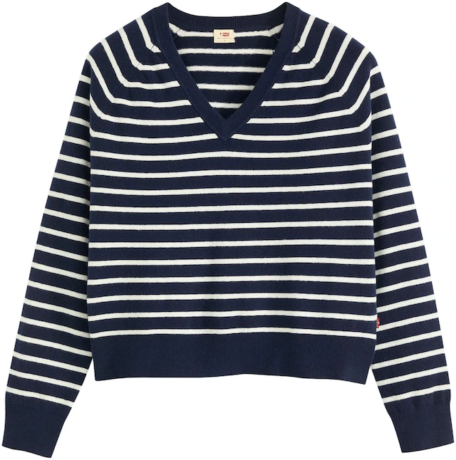 Levi's® V-Ausschnitt-Pullover »SUPER SOFT VNECK PULLOVER« im Bund beidseitig mit kurzem Schlitz
