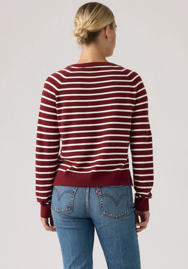 Levi's® V-Ausschnitt-Pullover »SUPER SOFT VNECK PULLOVER« im Bund beidseitig mit kurzem Schlitz
