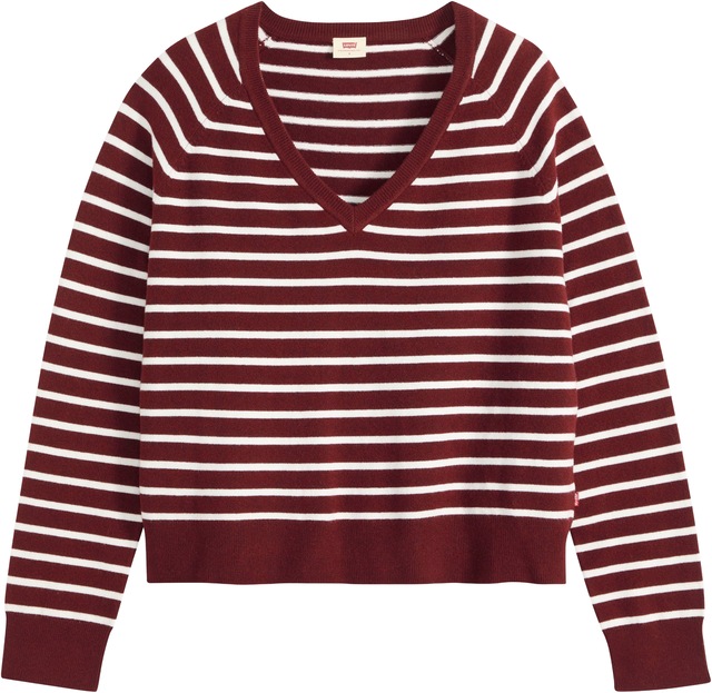 Levi's® V-Ausschnitt-Pullover »SUPER SOFT VNECK PULLOVER« im Bund beidseitig mit kurzem Schlitz