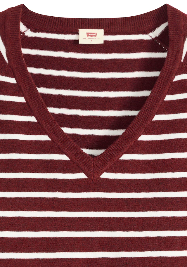 Levi's® V-Ausschnitt-Pullover »SUPER SOFT VNECK PULLOVER« im Bund beidseitig mit kurzem Schlitz