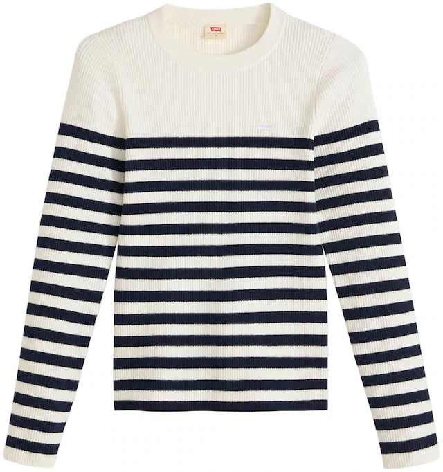 Levi's® Rundhalspullover »RIB CREW SWEATER« Geripptes Strickmuster