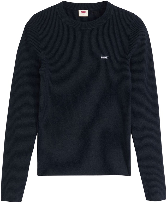 Levi's® Rundhalspullover »RIB CREW SWEATER« Geripptes Strickmuster